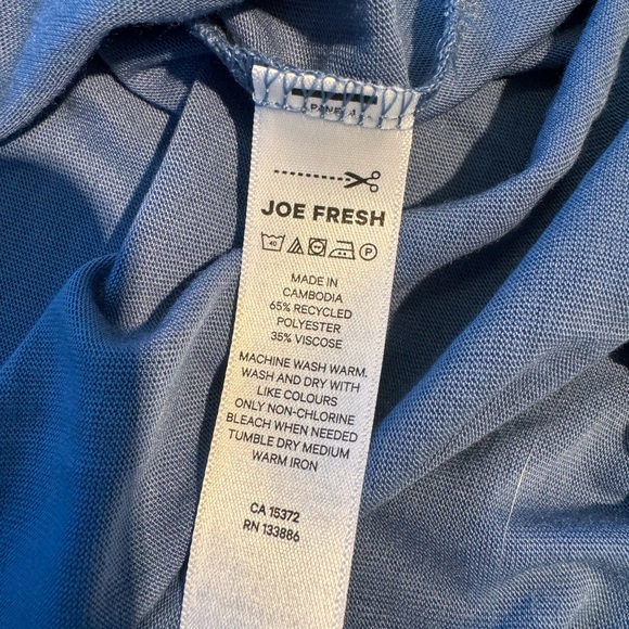 Brand New JOE FRESH Relaxed Fit Tee Shirt Blue - Picture 7 of 7